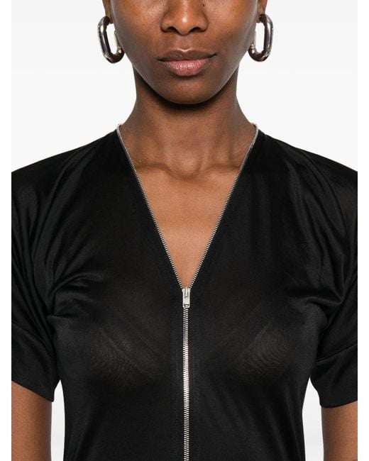 Lemaire Black Zip Dress