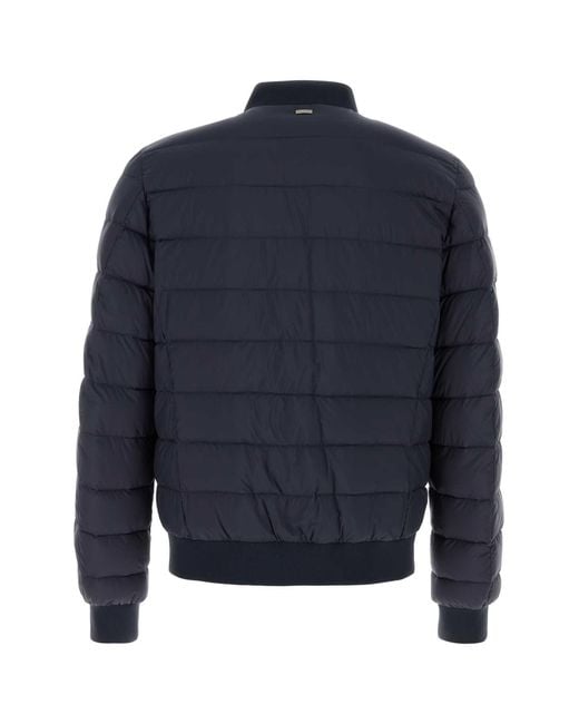 Herno Blue Dark Nylon Down Jacket