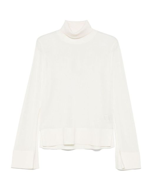 Totême  White Turtleneck Jumper
