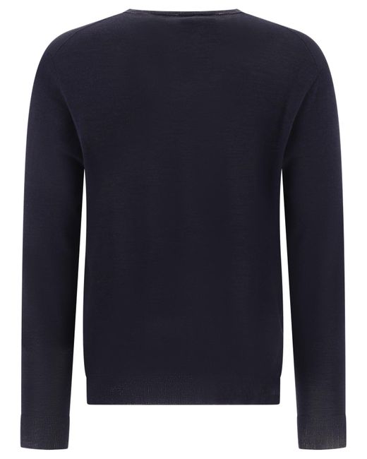 Lardini Blue Wool Blend Sweater for men