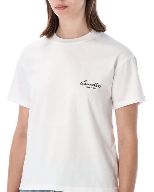 Essentials x Fear Of God Blue T Shirts And Polos
