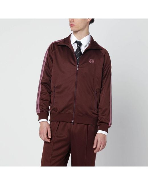 Needles Red Antiquerose Zip Track Jacket for men