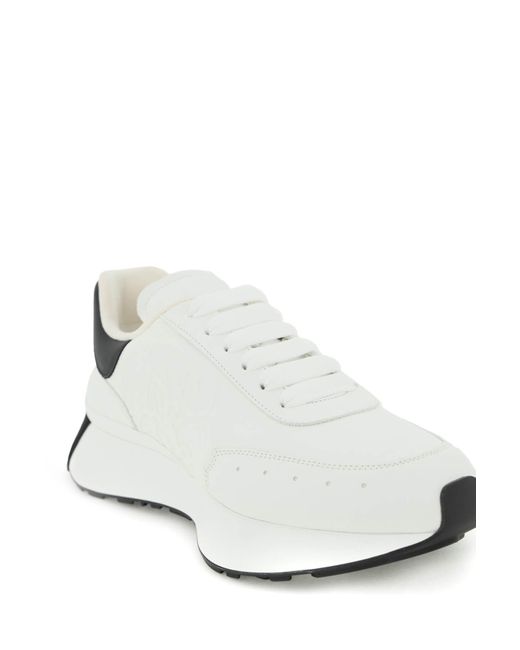 Alexander McQueen Sprint Runner Sneakers in het White