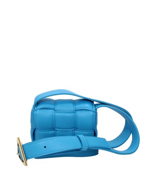 Bottega Veneta Blue Cassette Crossbody Bags For
