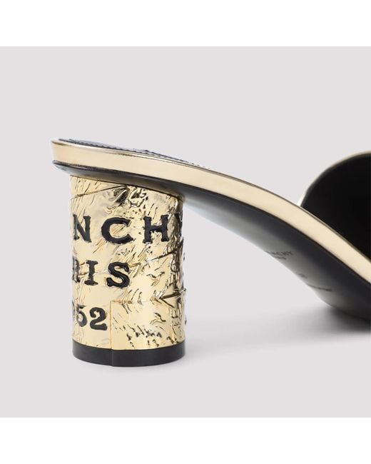 Givenchy Metallic Calf Leather Mules