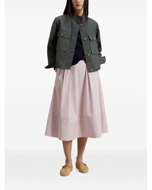 Woolrich Gray Field Jacke Mit Aufgesetzter Tasche