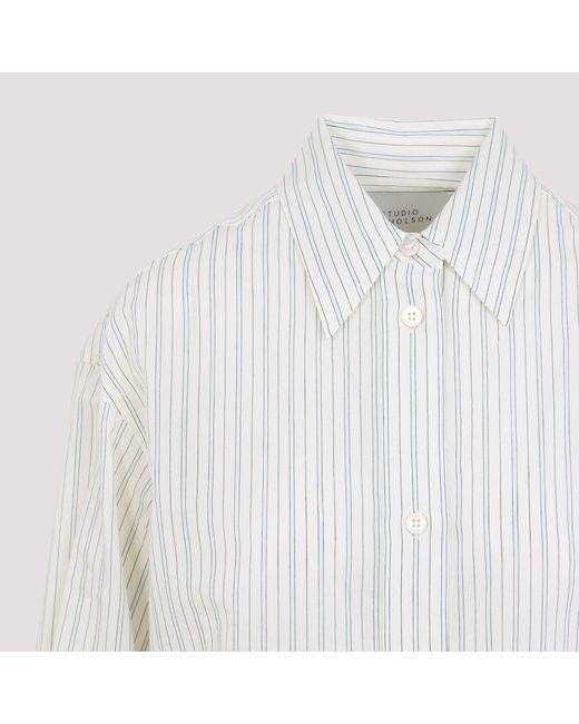 Camisa Rouen Studio Nicholson de color White