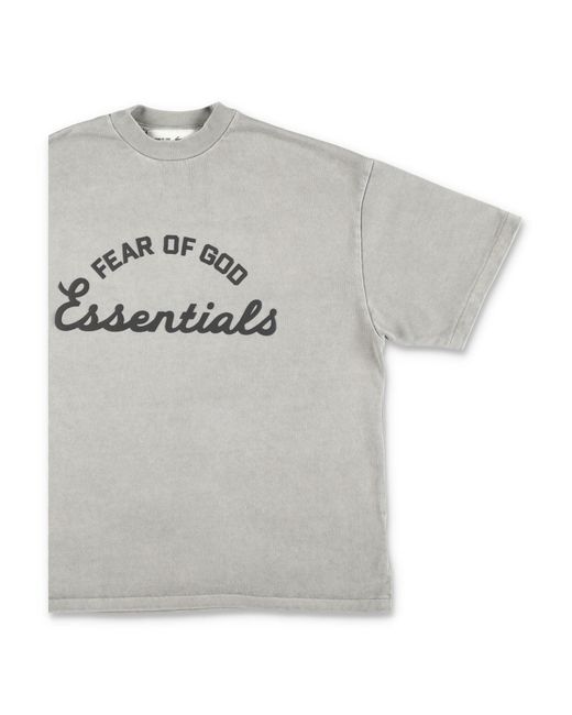 Essentials x Fear Of God Gray T Shirts And Polos