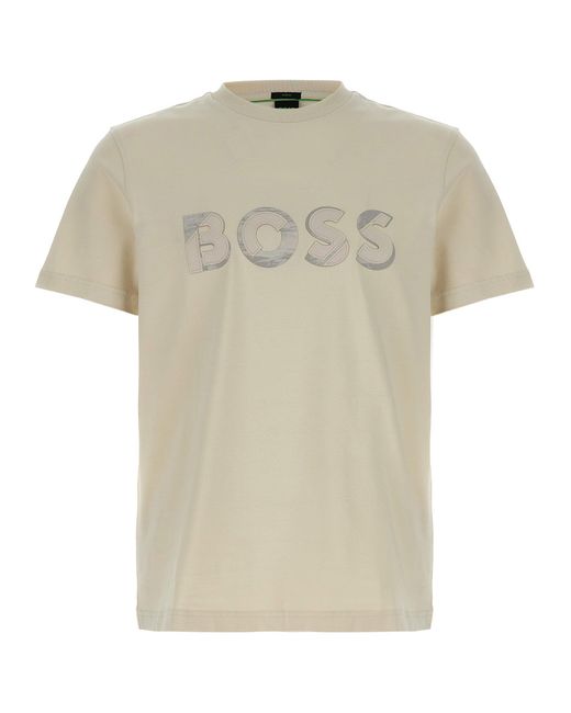 Camiseta de 'Tee Jagged 1' Boss de hombre de color White