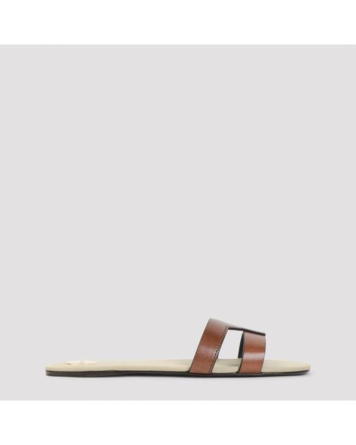 Saint Laurent Brown Mabrouka Sandals