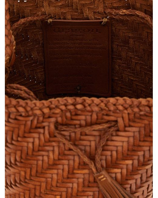 Dragon Diffusion Brown 'Pompom Double Jump' Bucket Bag