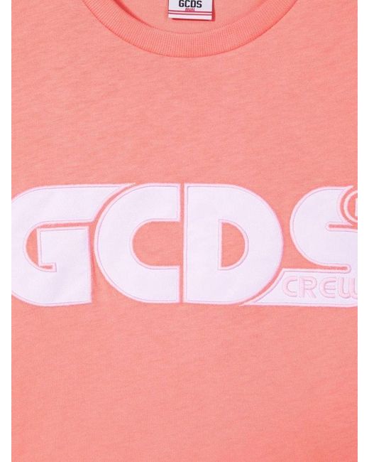 Gcds Pink Oversize Jersey T Shirt Girl for men