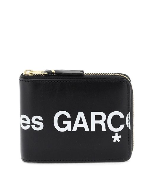 Comme des Garçons Comme des Garcons Brieftasche mit dem Maxi -Logo herumschleudern in Black für Herren
