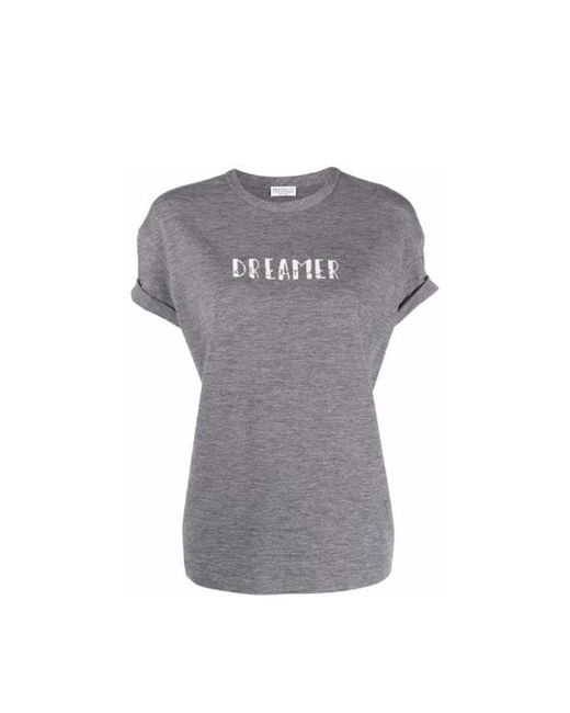 Brunello Cucinelli Gray Dreamer Jersey T
