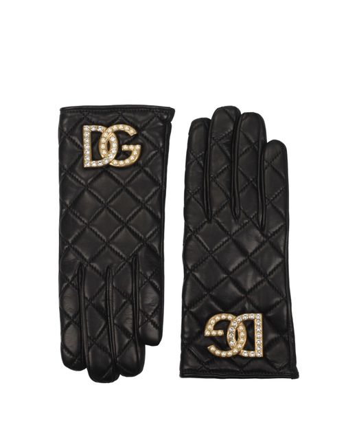 Dolce & Gabbana Black Dolce&Gabbana Gloves Leather