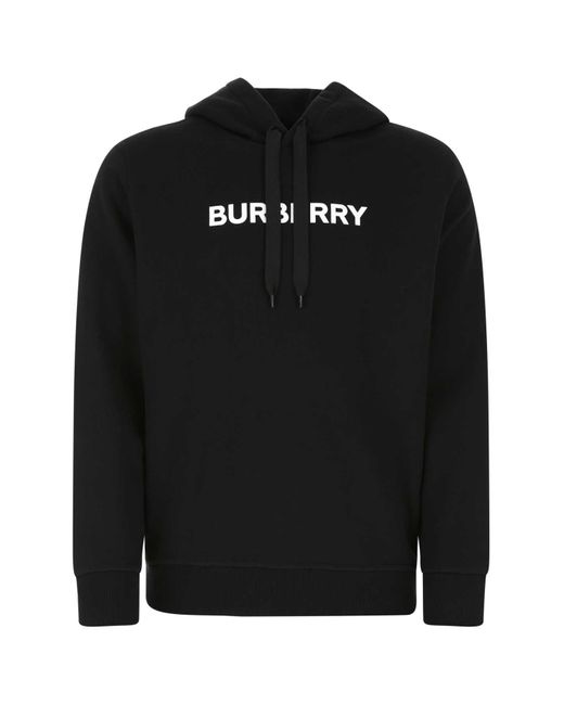 Burberry Black Cotton Sweatshirt for men
