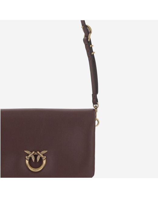Pinko Multicolor Shoulder Bag Burgundy/Antique