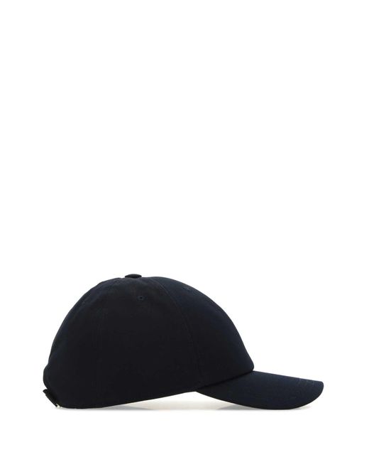 Thom Browne Black Midnight Cotton Baseball Cap for men