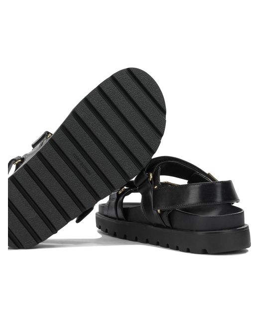 Tory Burch Black Bovine Leather Sandals