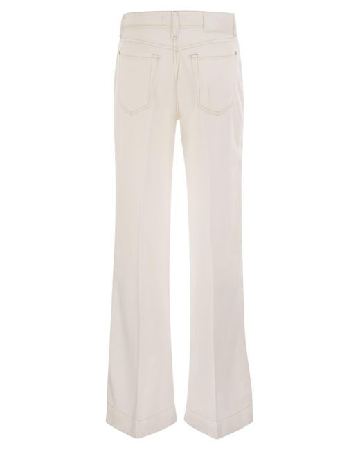 7 For All Mankind White Modern Dojo Tailorless