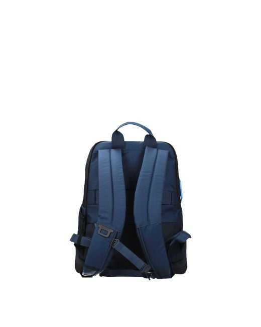 Piquadro Blue Zaini E Marsupi Uomo Tessuto Blu/Blu