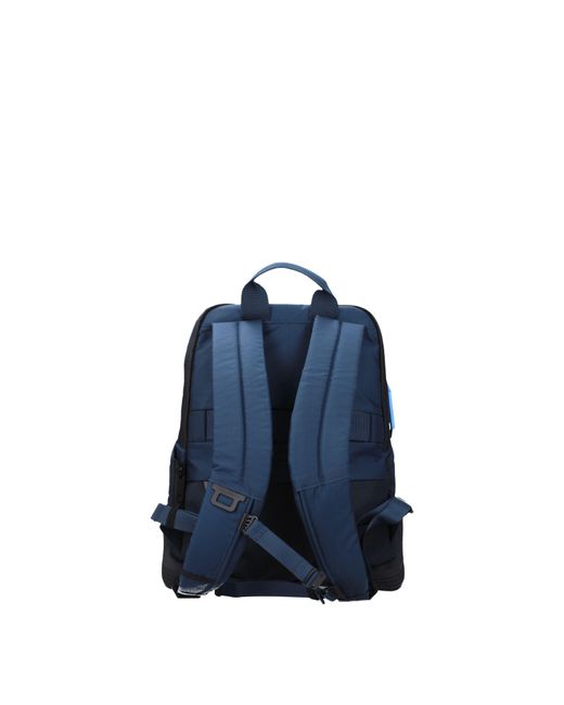Piquadro Blue Herrens Rucksäcke und Beutel aus blauem/marineblauem Stoff