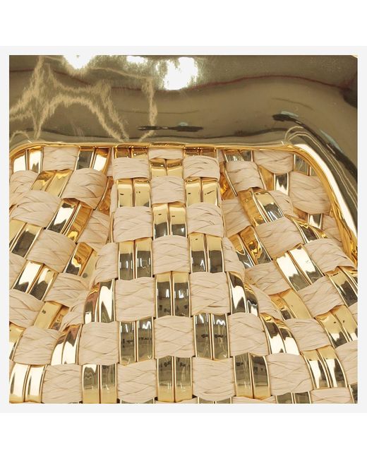 THEMOIRÈ Metallic Gea Bag With Woven Pattern