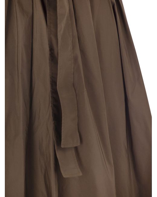 Fin de semana Max Mara Zarda Wide Taffeta falda Weekend by Maxmara de color Brown