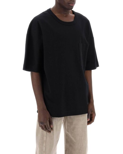 Lemaire Black Boxy T -Shirt