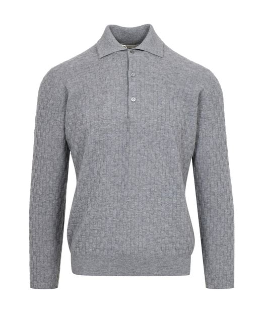 Filippo De Laurentis Gray T Shirts And Polos for men