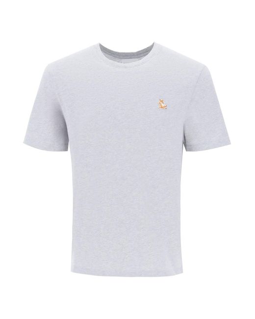 Maison Kitsuné Chillax Fox T -Shirt in White für Herren
