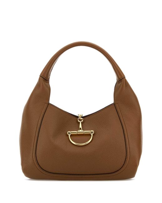 Gucci Brown Handbag With Removable Pouch