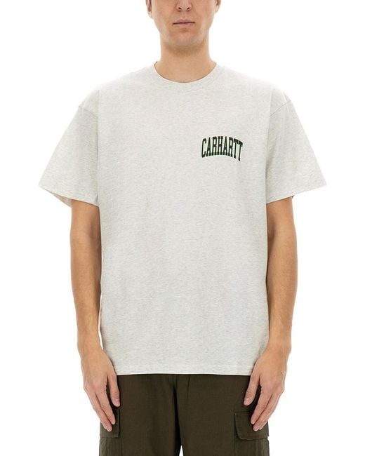 Carhartt Gray Tshirt With Logo