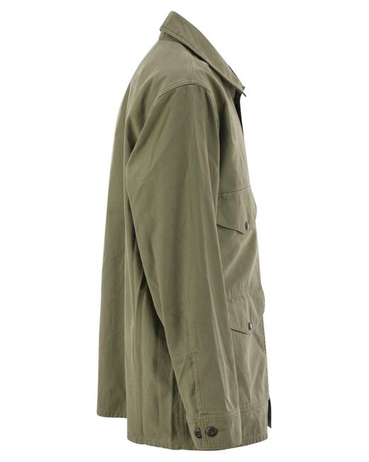 Chaqueta de algodón encelada de Cruiser Filson de hombre de color Green