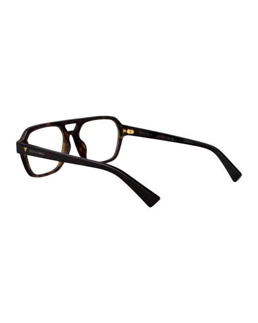 Bottega Veneta Black Aviator Optical Bv1336 Oa 002 for men