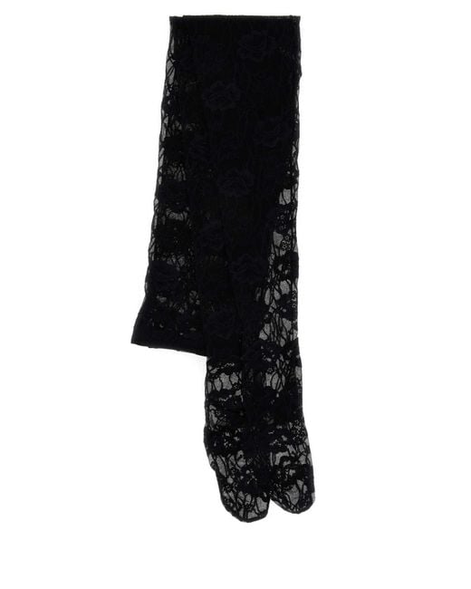 Saint Laurent Black Lace Collant