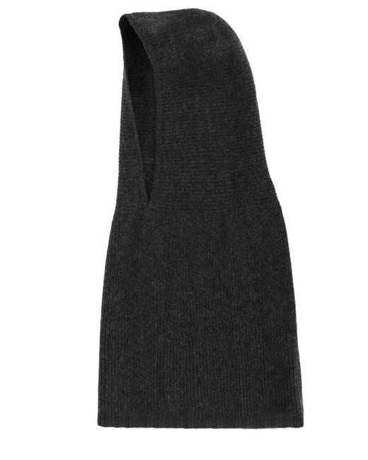 Alysi Black Knitted Hood