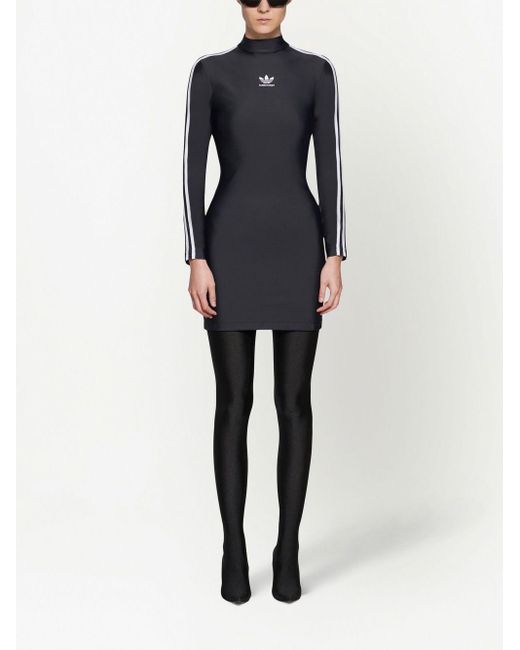 adidas x Balenciaga Blue Logo Sport Mini Kleid
