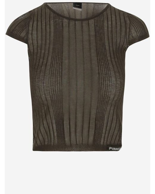 Maglietta A Maglia di Pinko in Green