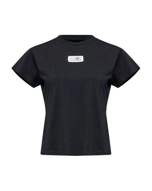 MM6 by Maison Margiela Black Crew-neck T-shirt