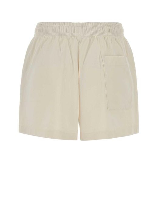 Sporty & Rich Natural Off Logo Short