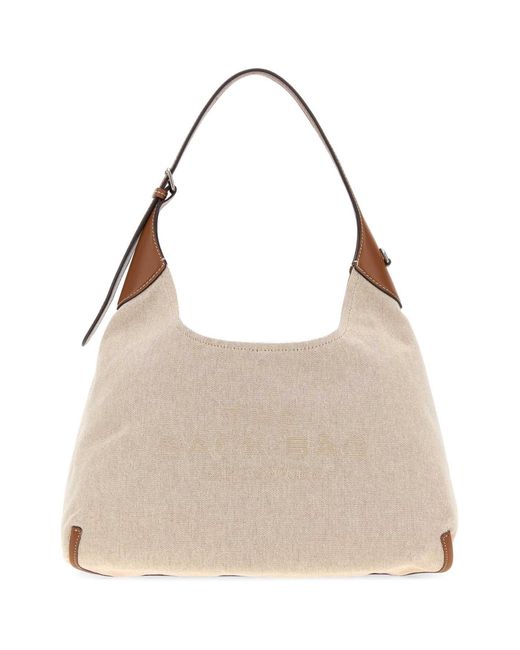 Marc Jacobs Natural Beige Canvas The Sack Bag Shopping Bag