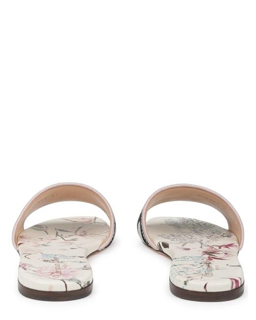 Dior White Chic Cotton Flats For