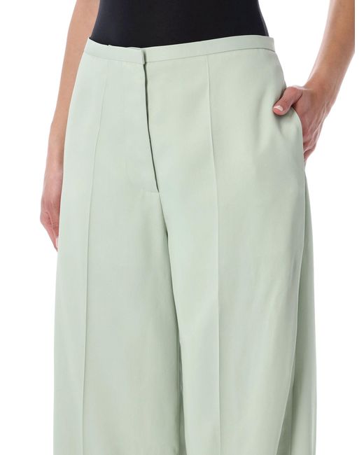 Alberta Ferretti Green Relaxed Fit Wide-Leg Trousers