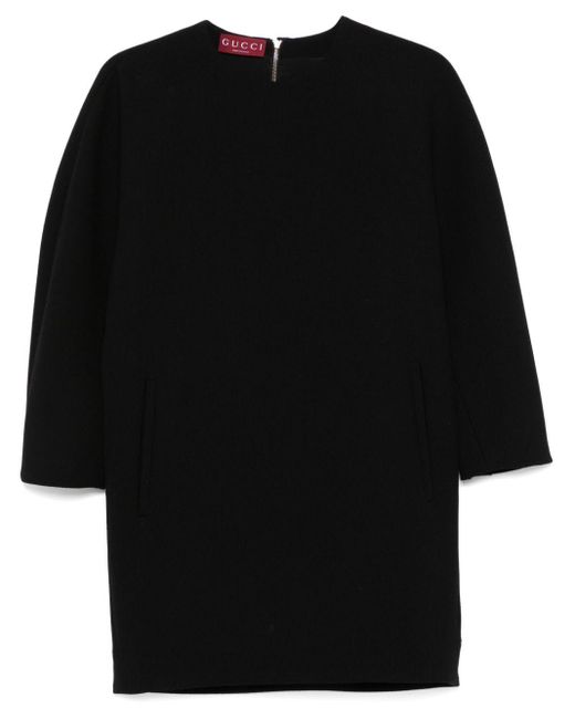 Gucci Wollen Mini-Jurk in het Black