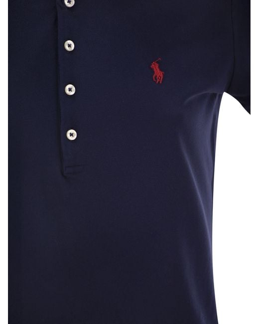 Polo Ralph Lauren Blue Classic Piqué Polo Shirt