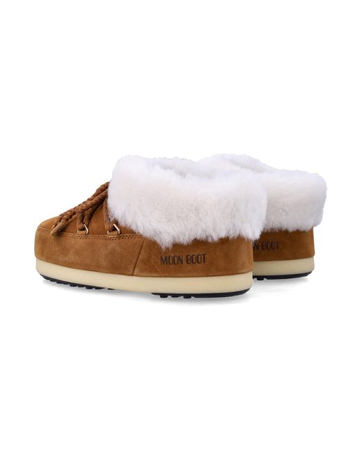 Moon Boot Brown Flache -Schuhe