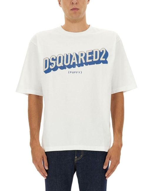 DSquared² White T Shirt With Logo