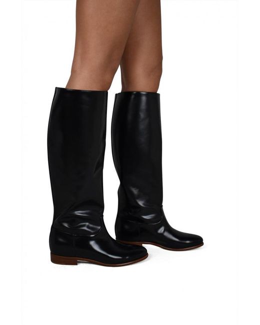 Gabriela Hearst Black Patent Leather Ankle Boots
