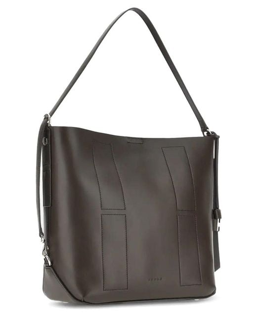 Hogan Black Hocket Medium Hobo Bag